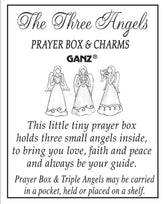 Ganz Angel Prayer Box Trinket - Triple Angels Charm Pewter